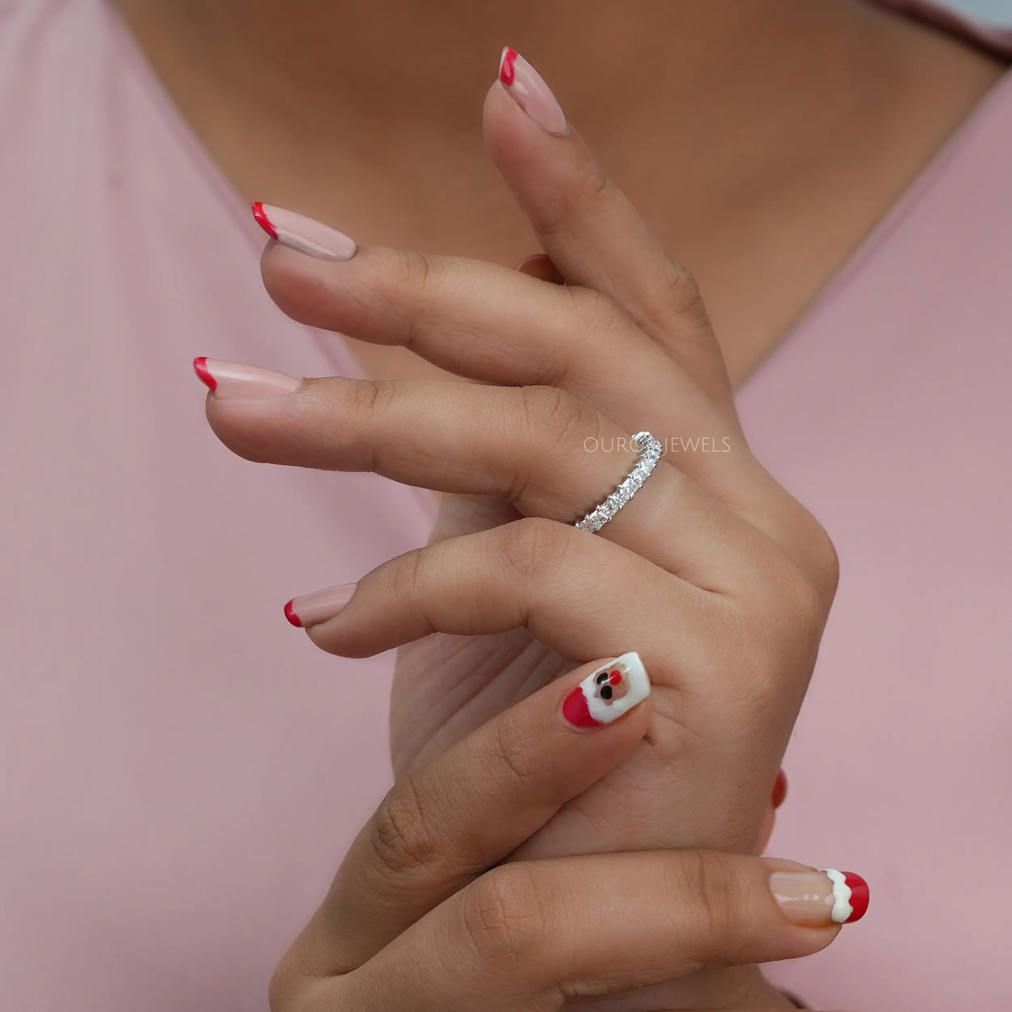Princess Lab Diamond Eternity Band