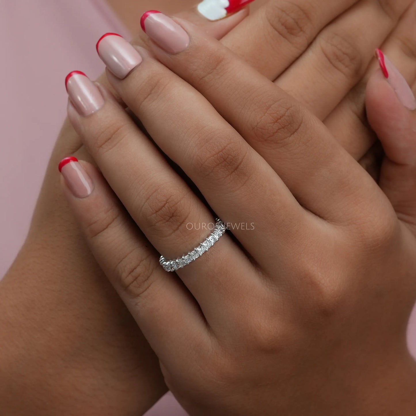 Princess Lab Diamond Eternity Band