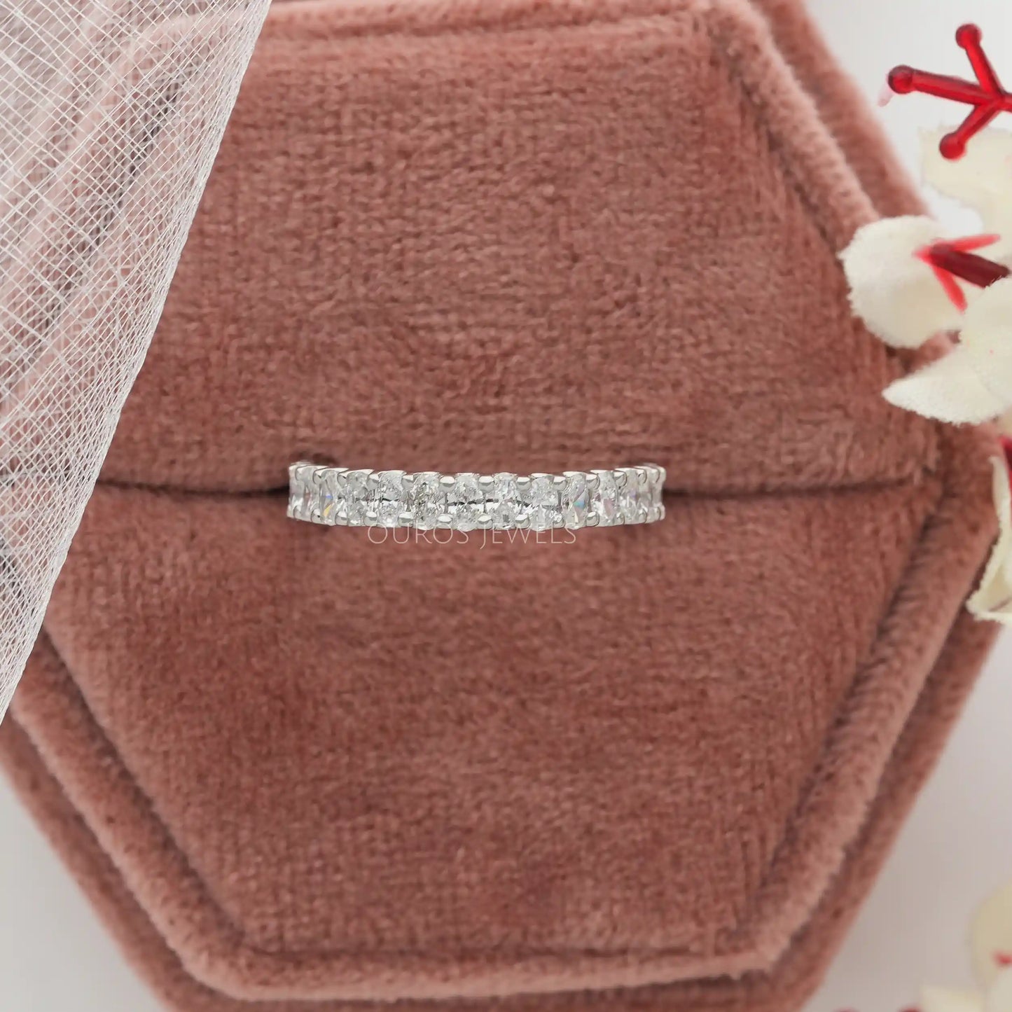 Oval Cut Diamond Eternity Band