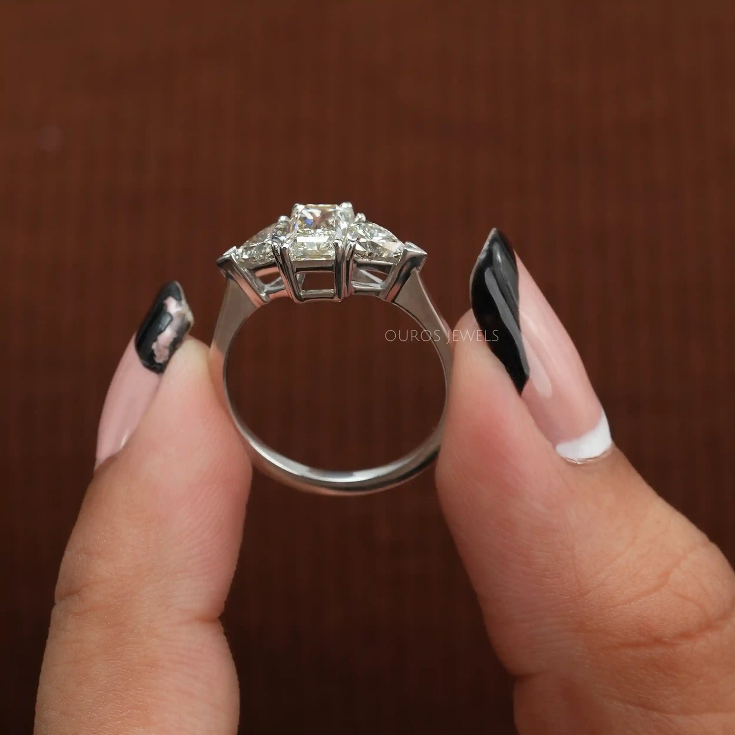 Radiant Cut Diamond 3 Stone Ring