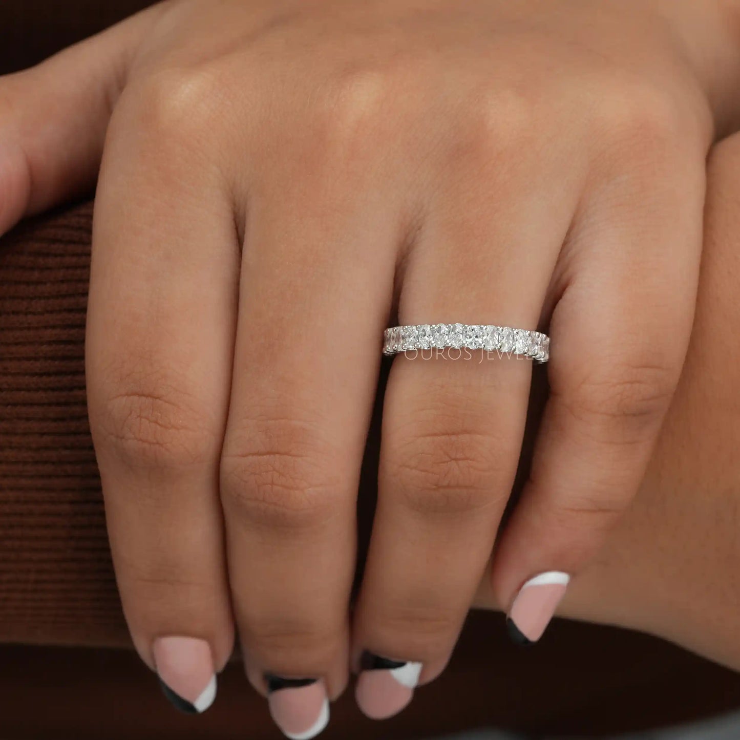 Oval Cut Diamond Eternity Band