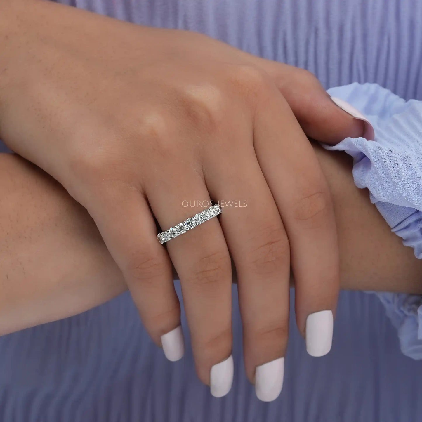 Round Lab Diamond Eternity Ring