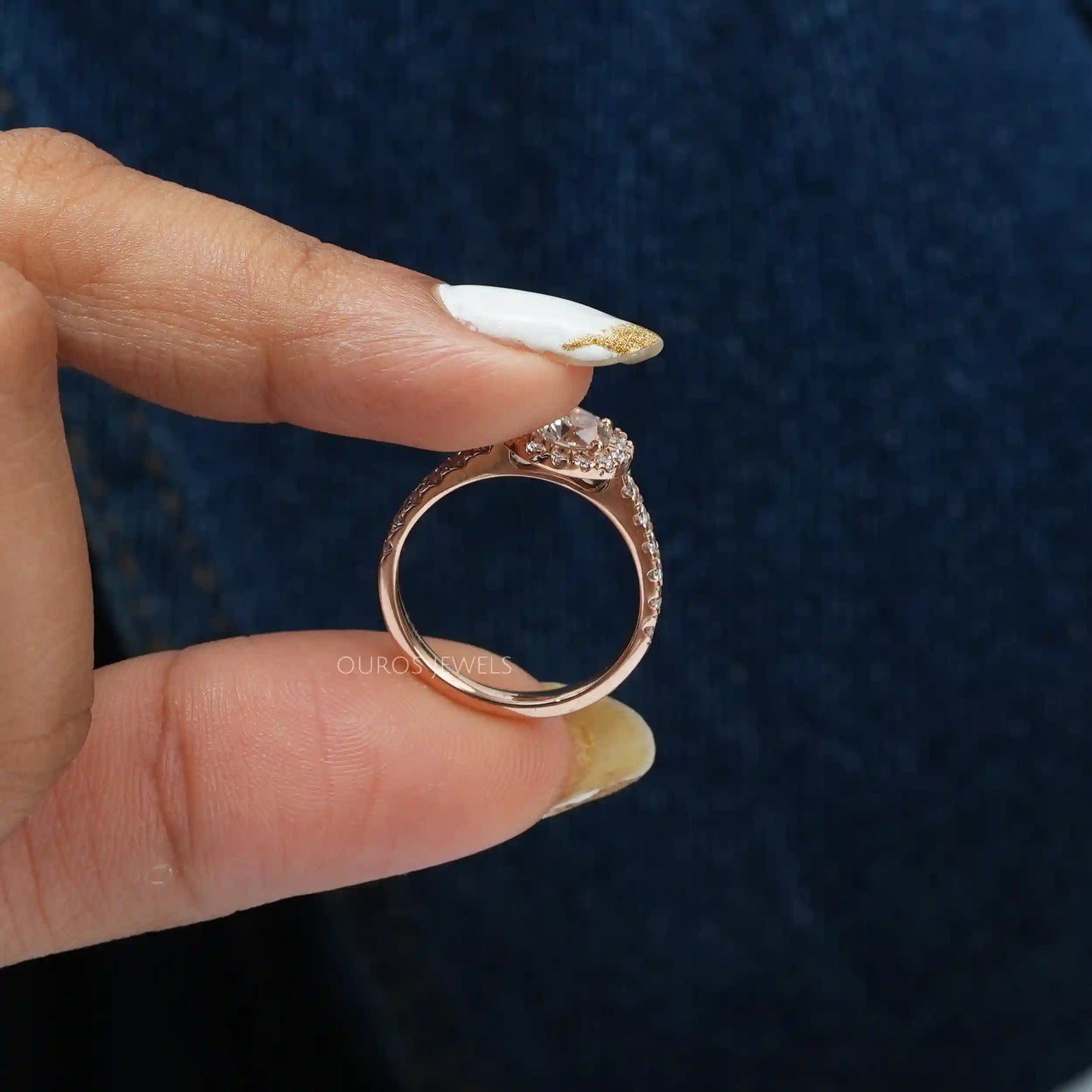 Round Cut Halo Wedding Ring