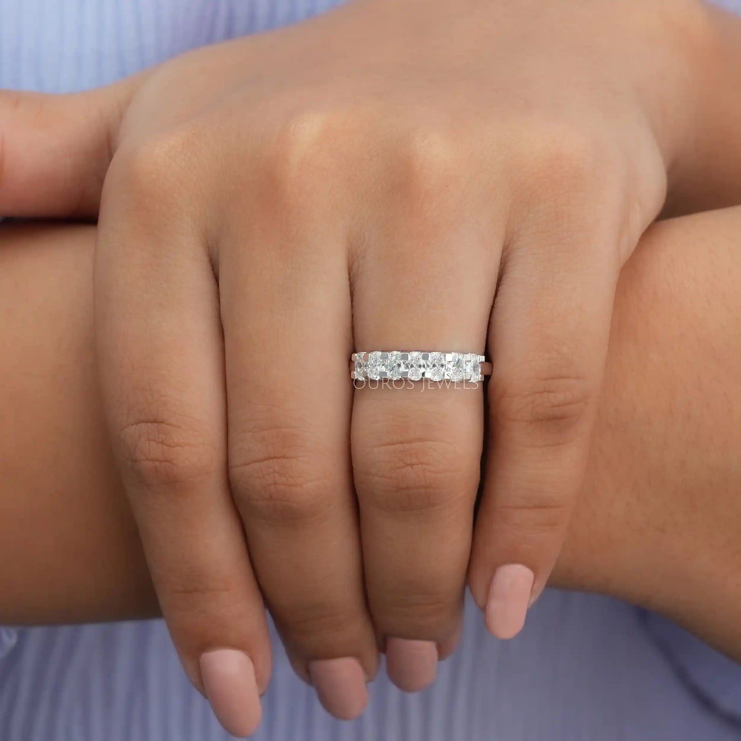 Oval Diamond 7 Stone Ring