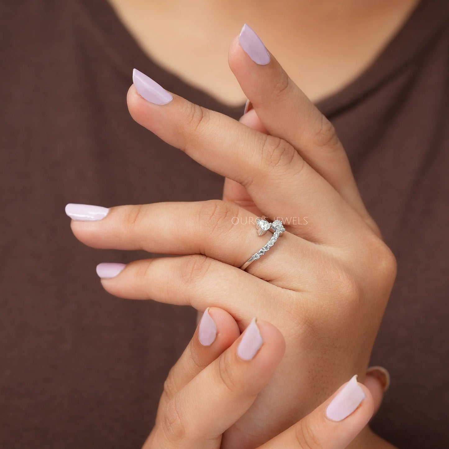 Heart Shape Diamond Engagement Ring