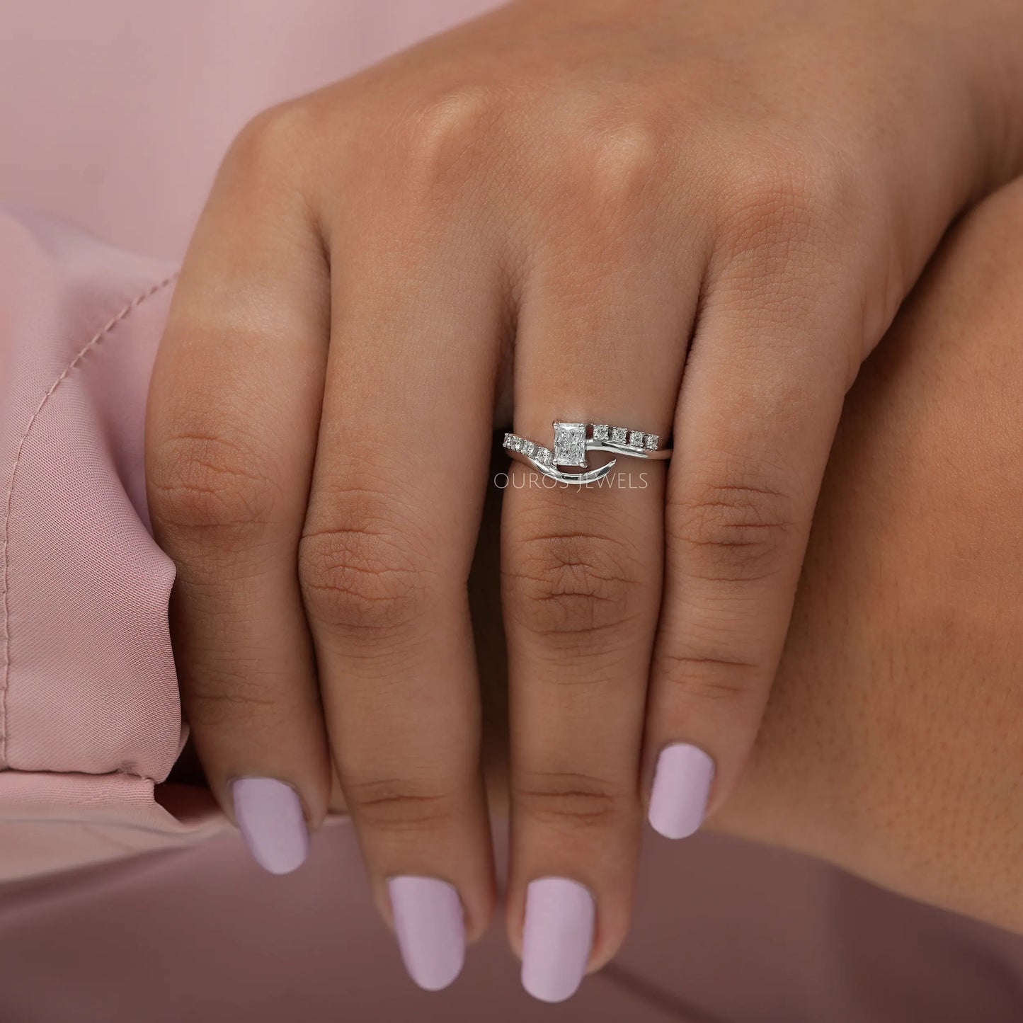 Radiant Lab Diamond Bypass Ring