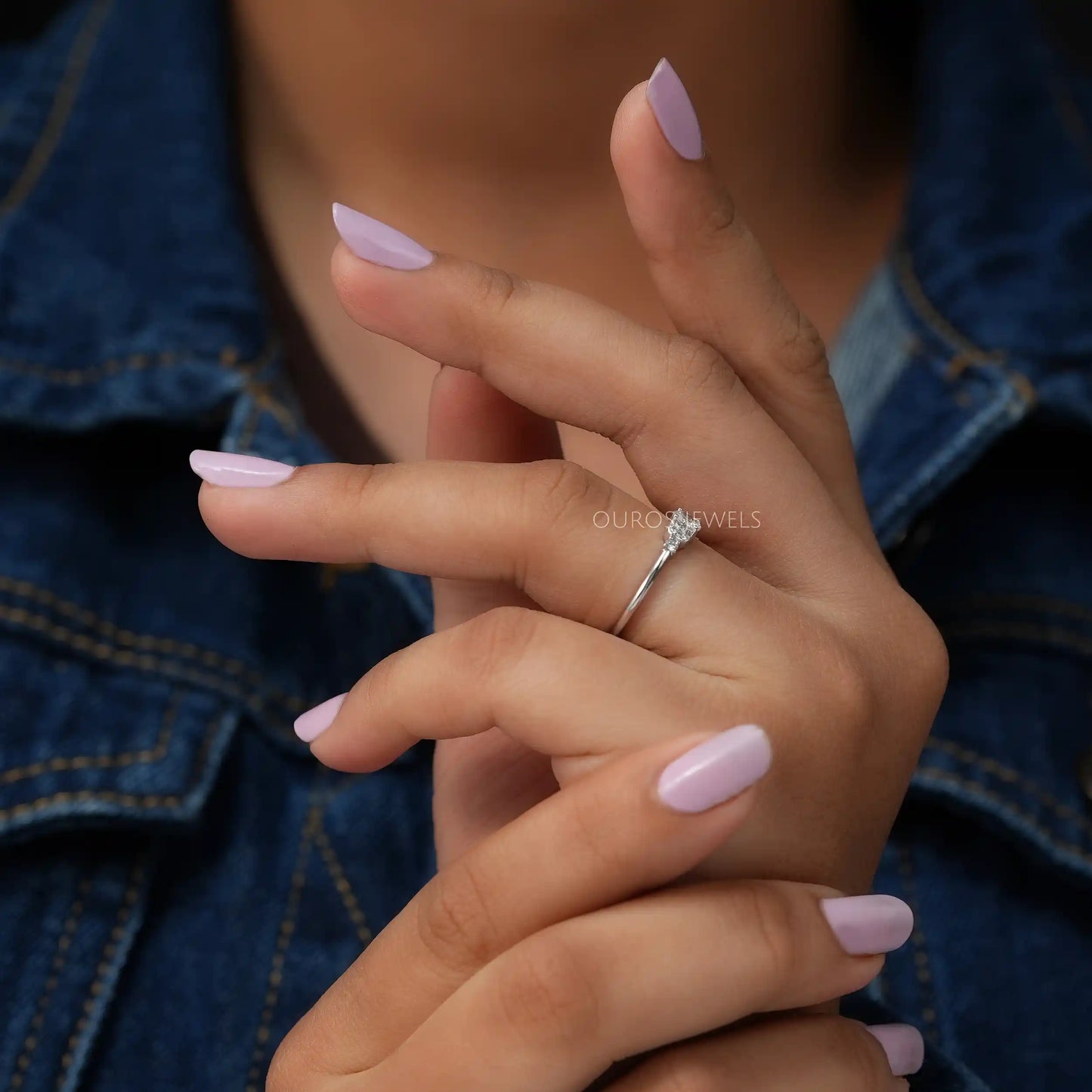 Oval Lab Diamond Cluster Ring