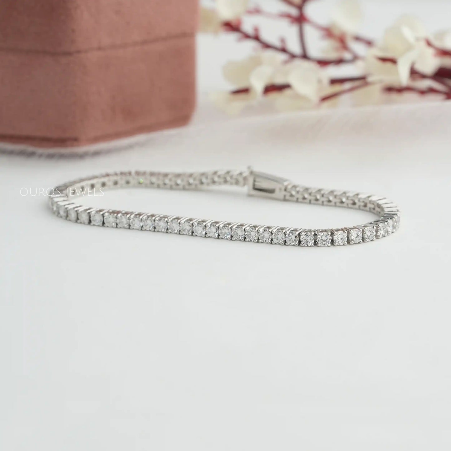 Round Diamond Wedding Bracelet
