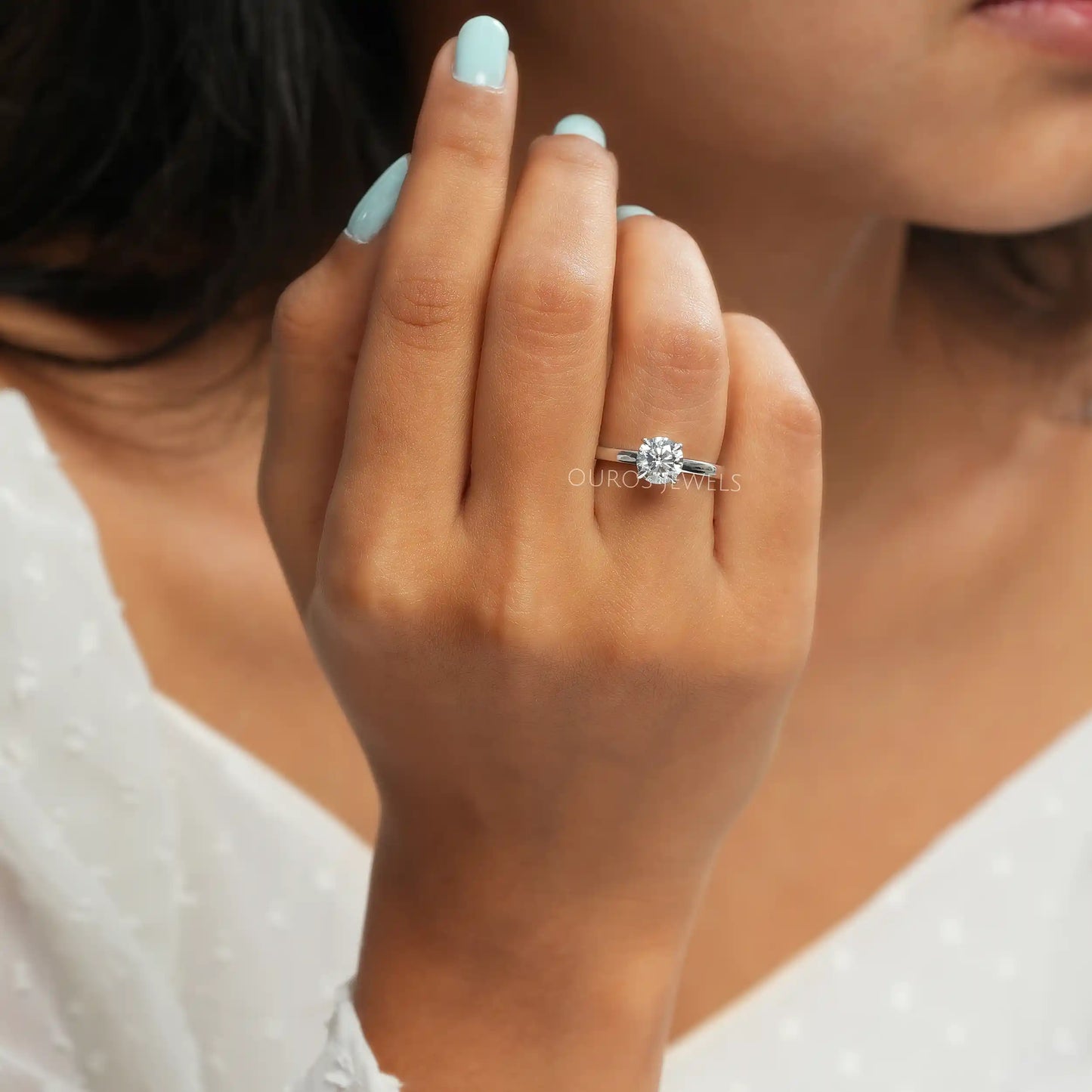 Round Cut Diamond Solitaire Ring