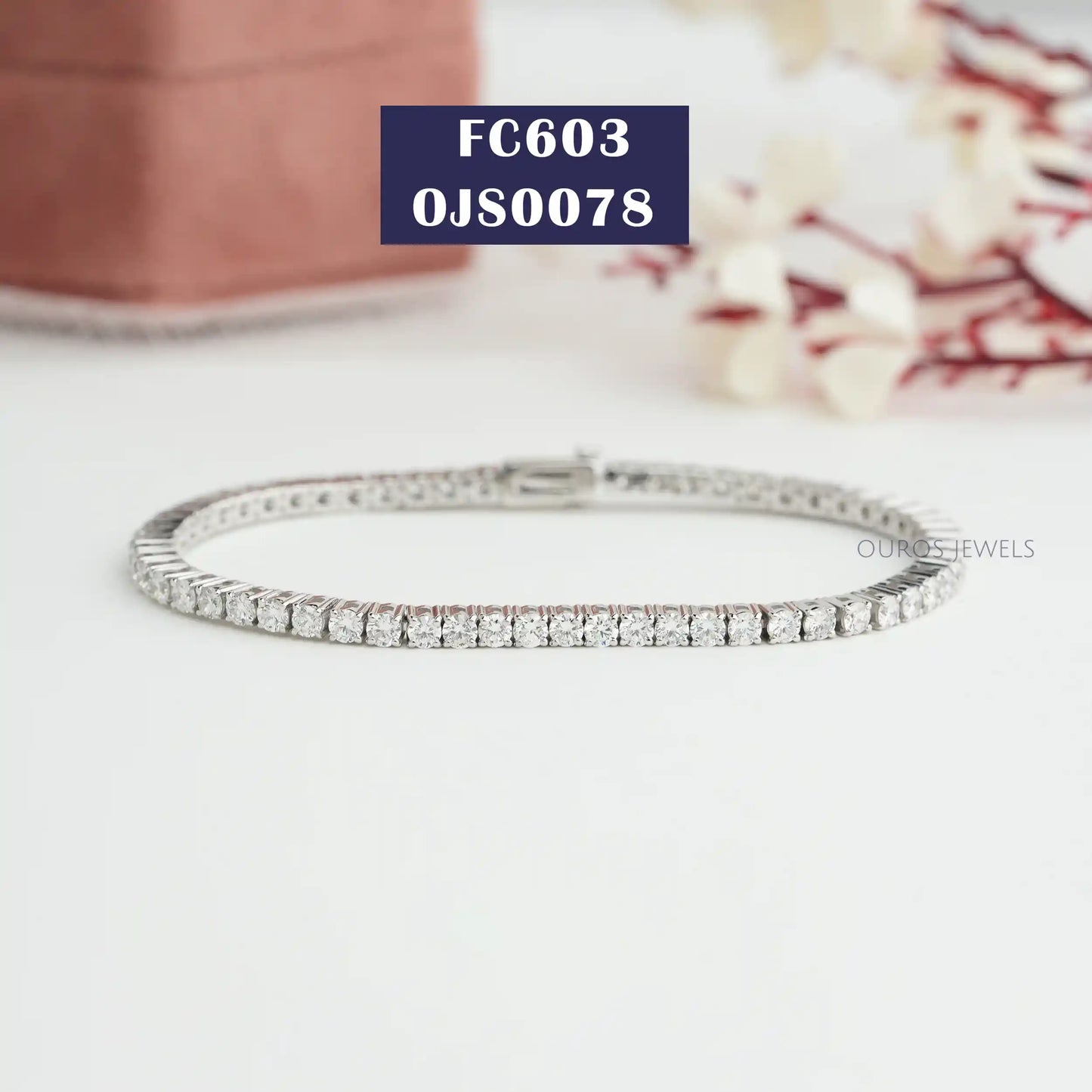 Round Cut Diamond Tennis Bracelet