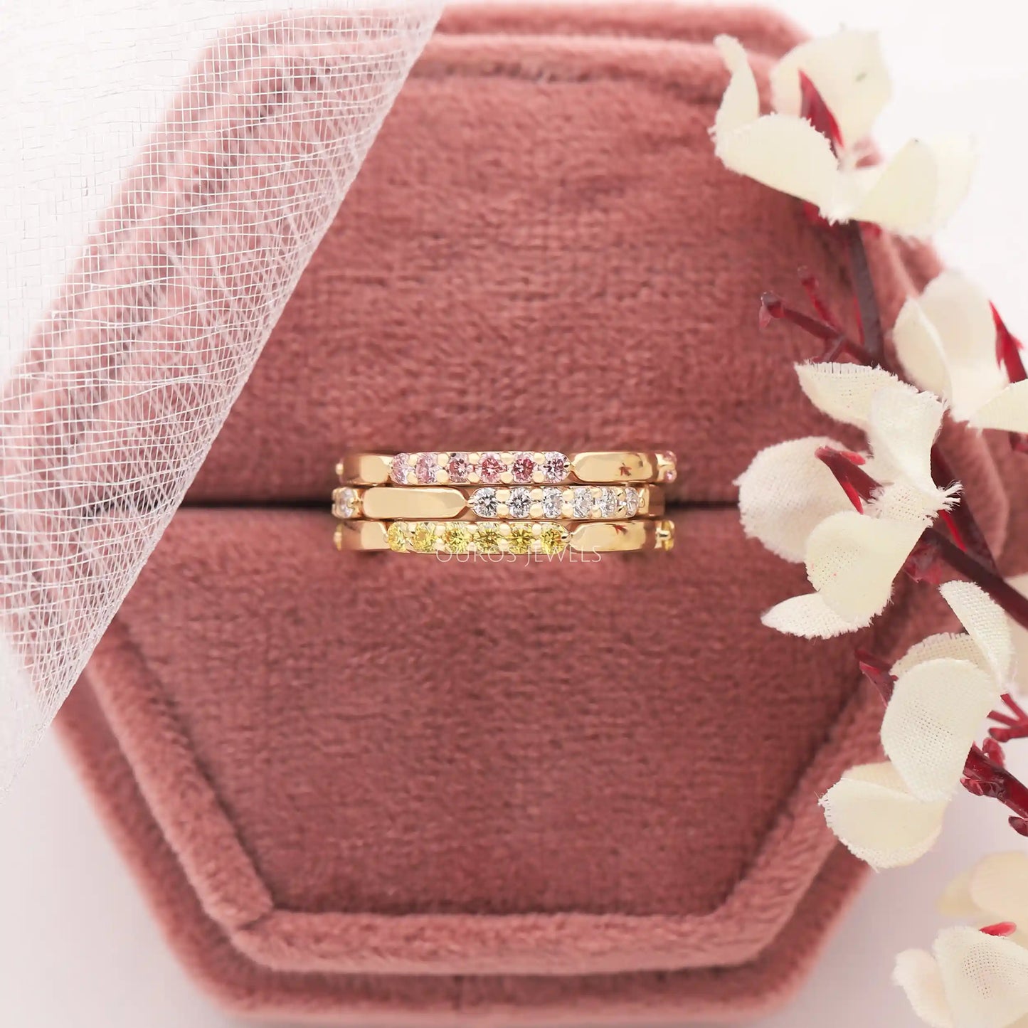 Fancy Color Round Diamond Eternity Band