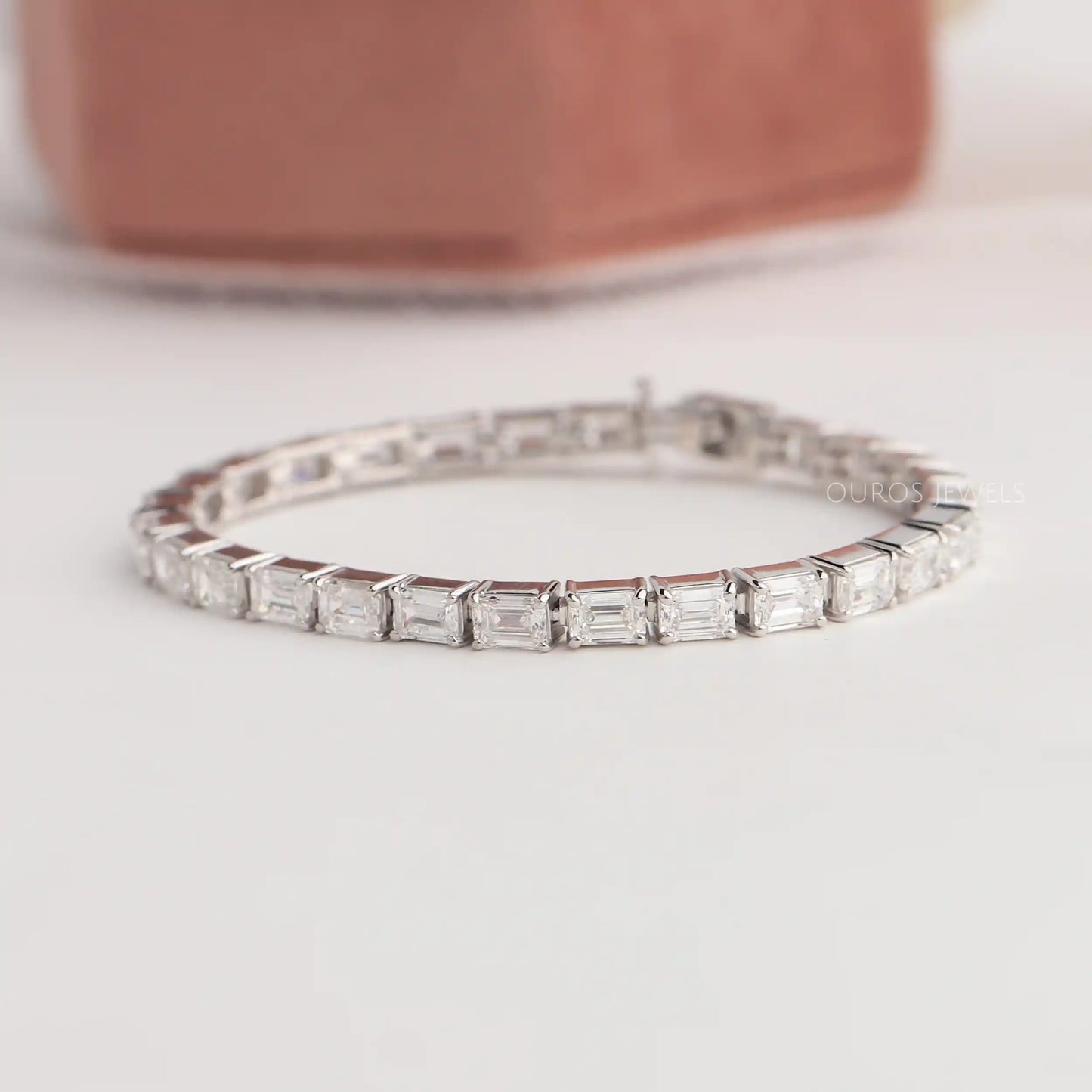 Emerald Cut Diamond Tennis Bracelet