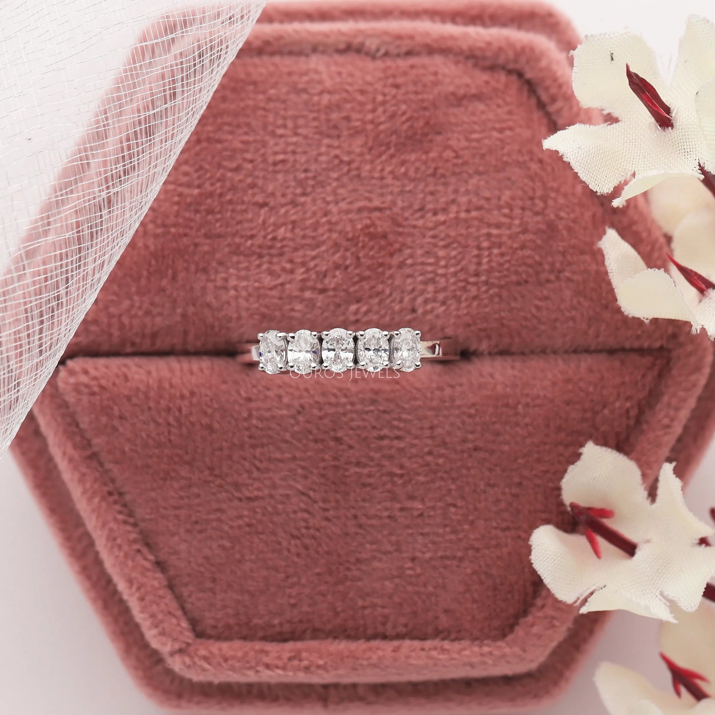 Oval Lab Diamond 5 stone Ring