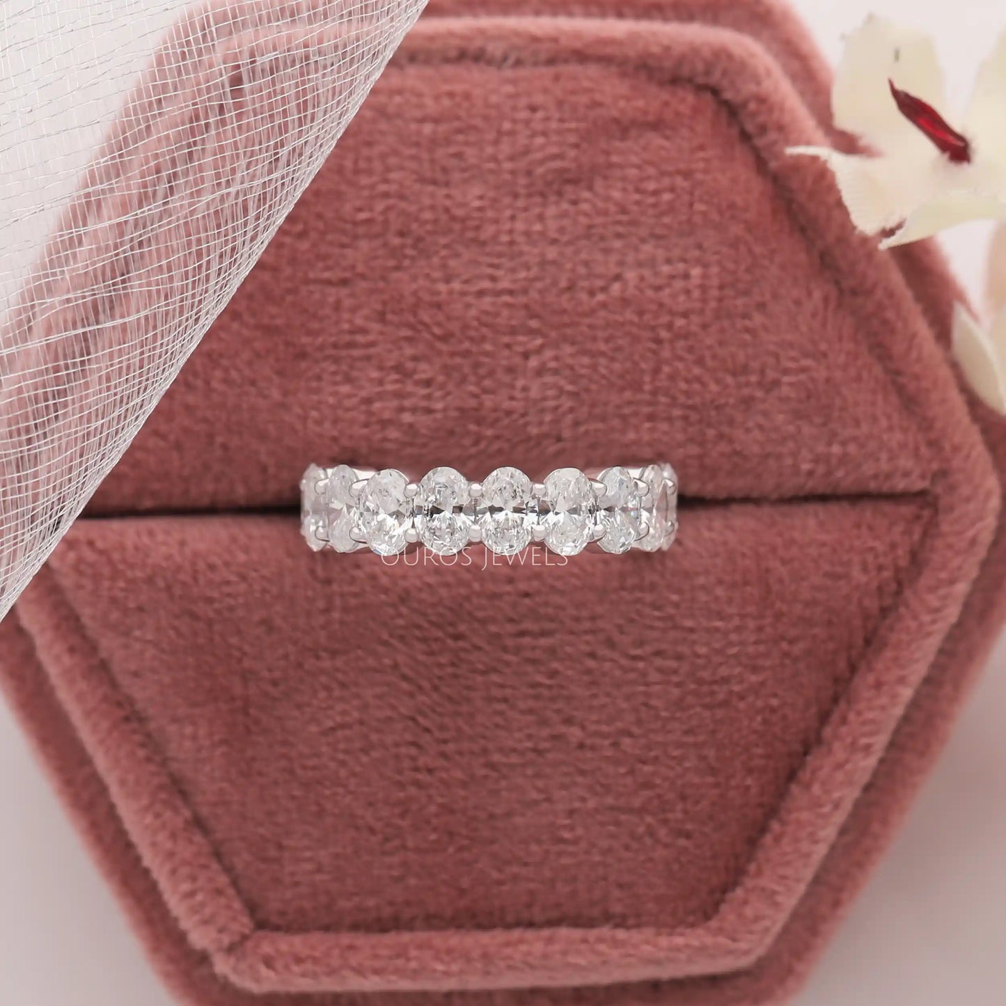 Oval Lab Diamond Eternity Band