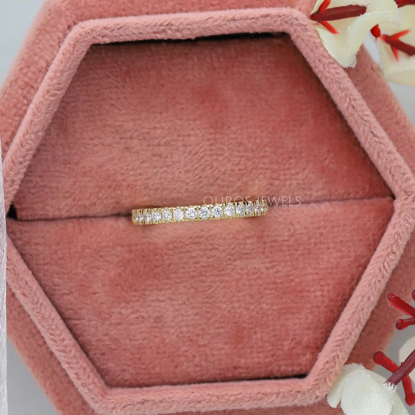 Round Lab Diamond Eternity Band
