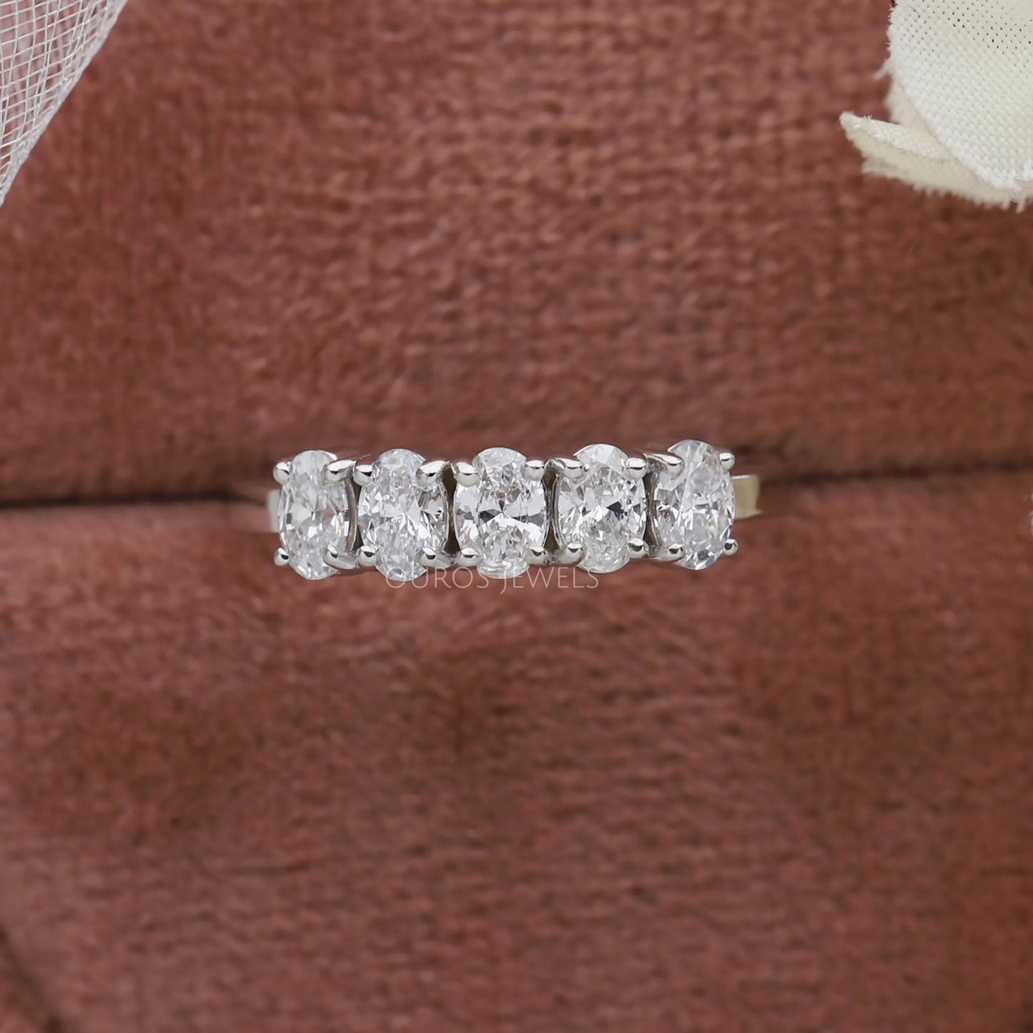 Oval Cut Five Stone Diamond Ring