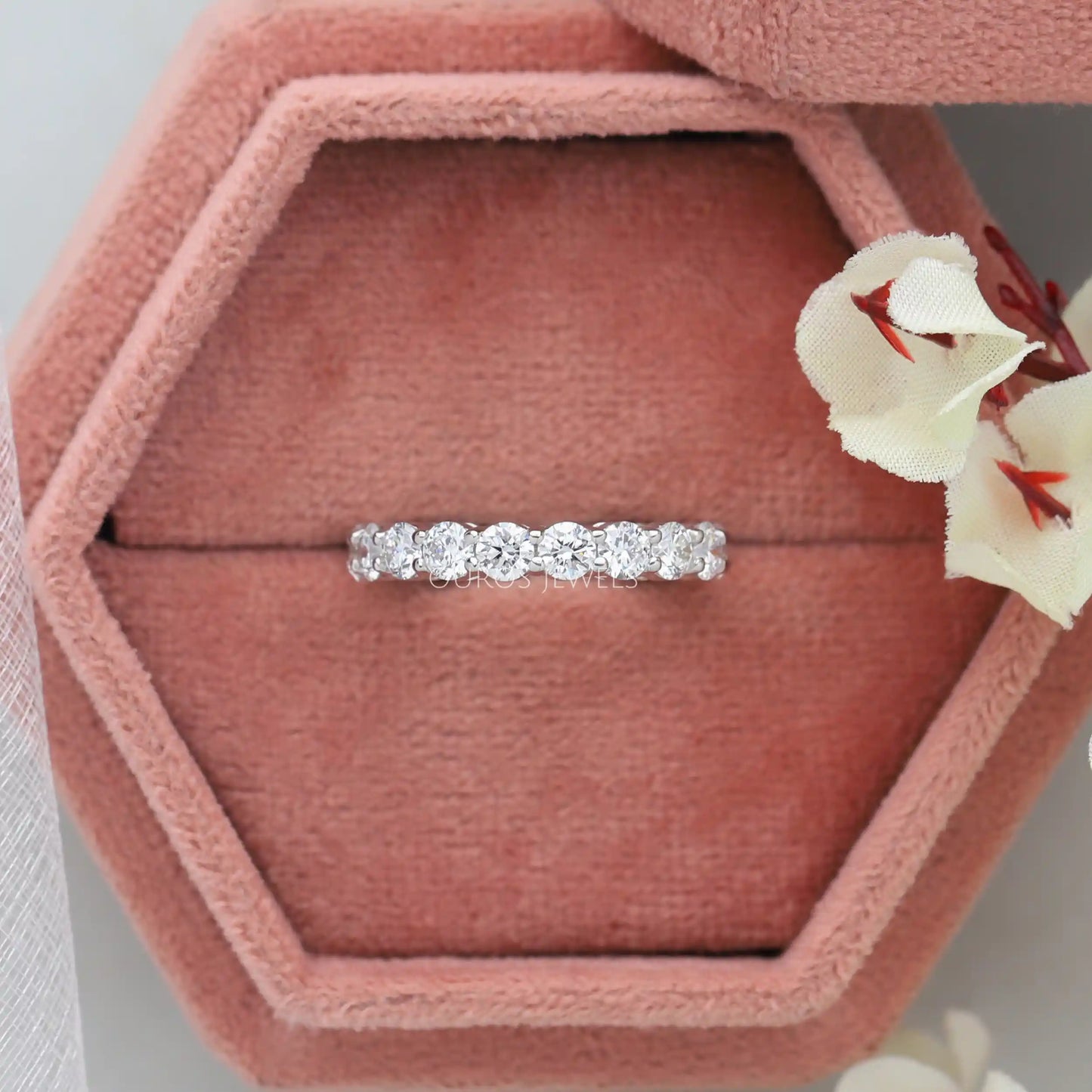 Round Lab Diamond Eternity Band