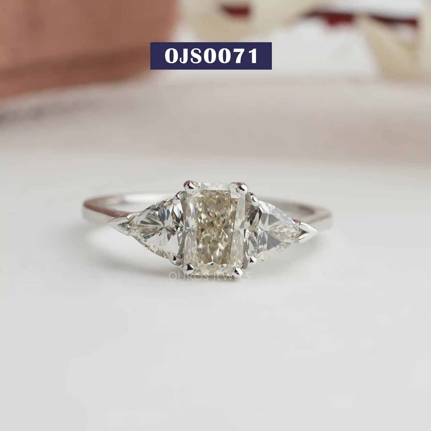Radiant Cut Diamond 3 Stone Ring