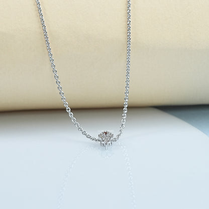 Round Red Ruby Gemstone Flower Pendant