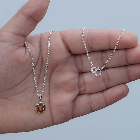 Multi Enamel Doughnut Charm Pendant