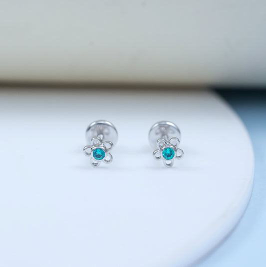 Round Cut Lab Diamond Minimalist Studs Earring