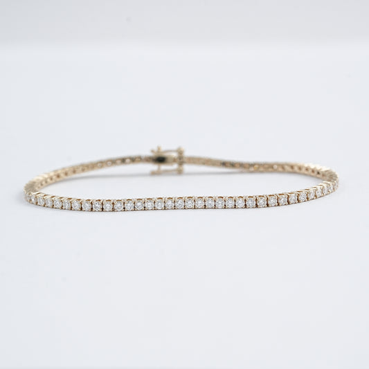 Round Cut Lab Diamond Tennis Bracelet