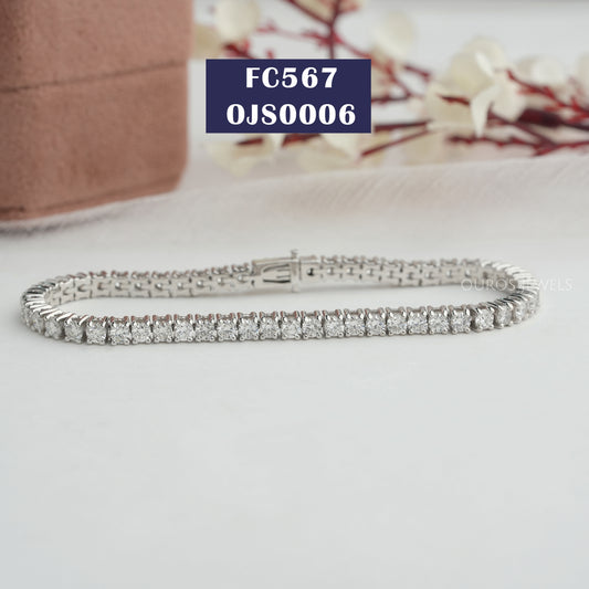 Round Cut Diamond Tennis Bracelet
