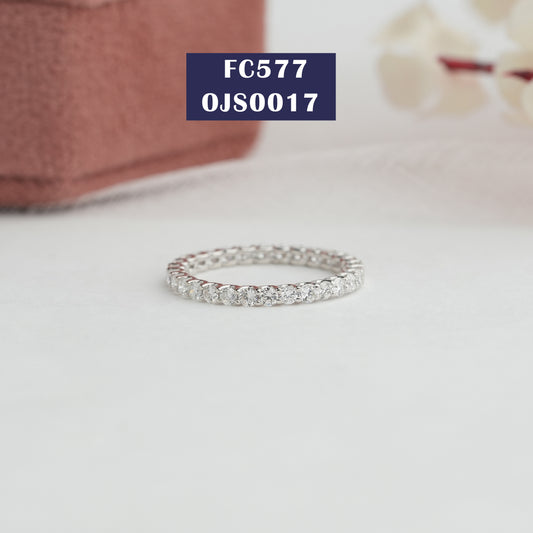 2.00 MM Round  Cut Lab Diamond  Wedding Band