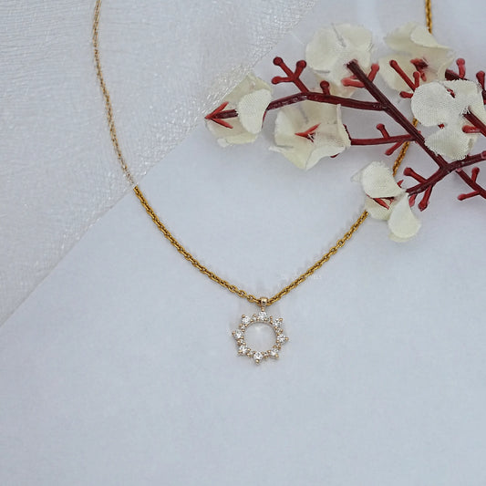 Round Lab Grown Diamond Pendant
