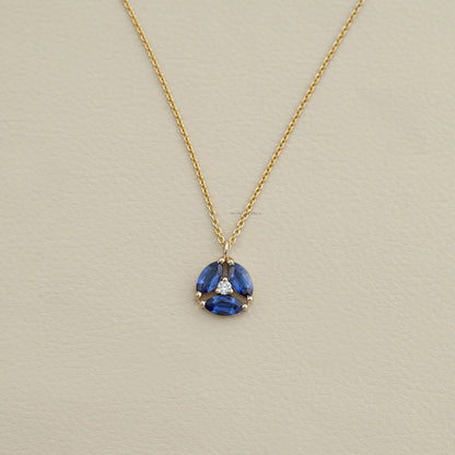 Sapphire Marquise Gemstone Pendant