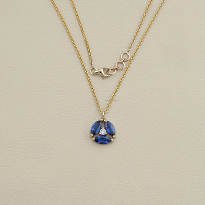 Sapphire Marquise Gemstone Pendant