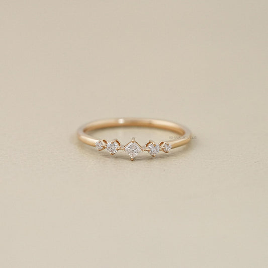 Princess Cut Five Stone Ring