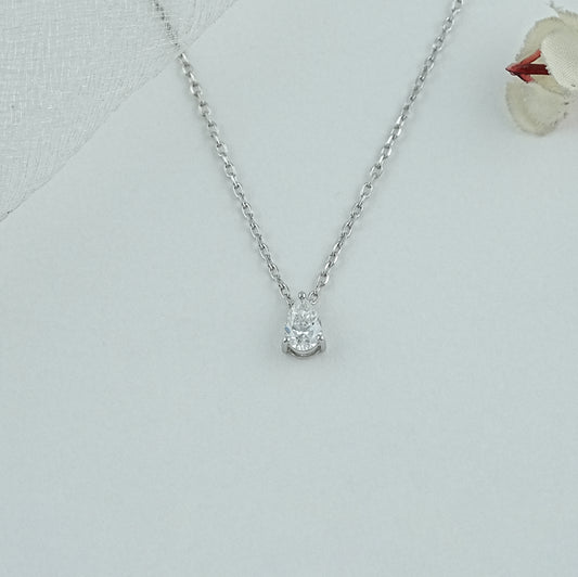 Pear Cut Lab Diamond Pendant