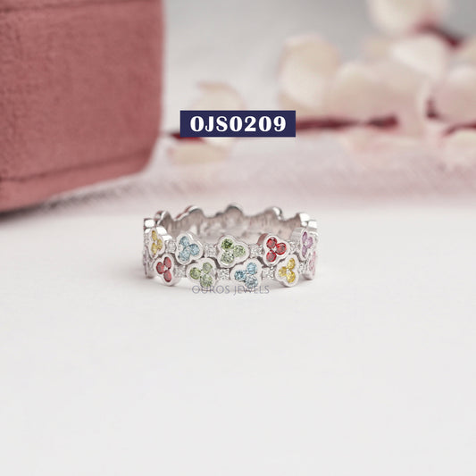 Fancy Color Lab Diamond Wedding Band