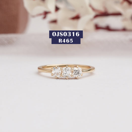 OMC Lab Diamond Three Stone Ring