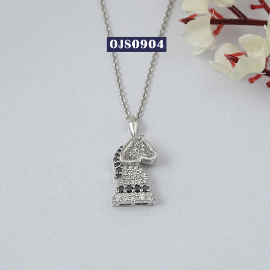 Horse Cut Lab Grown Diamond Pendant