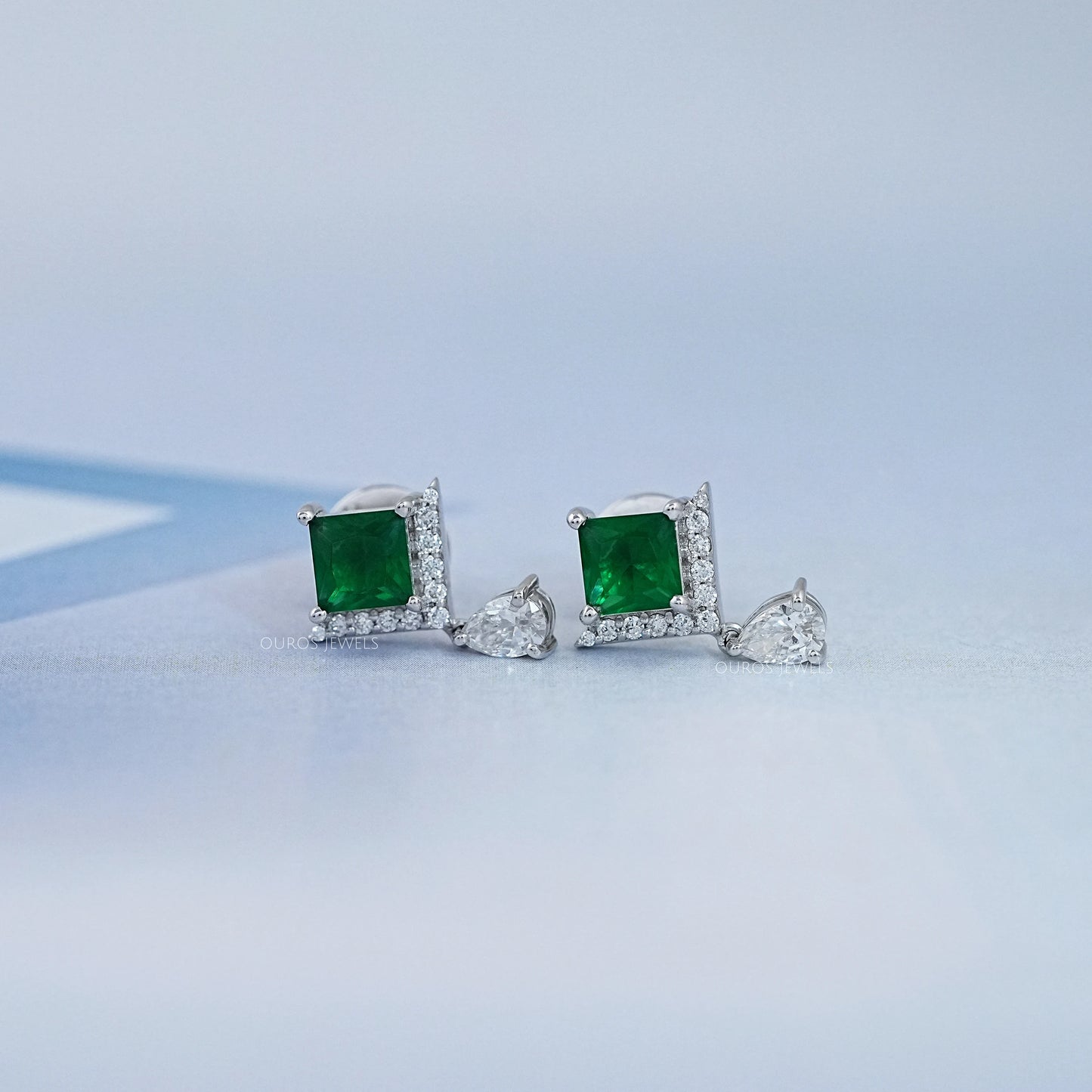 Green Princess Gemstone Drop Earring