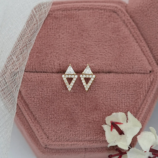 Classic Lab Grown Diamond Triangle Stud