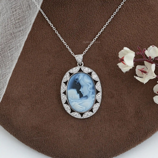 Oval Cameo Customize Pendant
