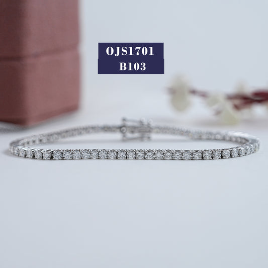 2.50MM Round Diamond Tennis Bracelet