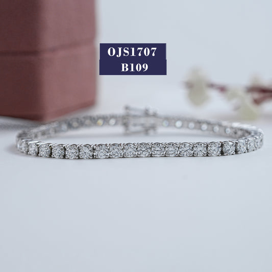 3.80MM Round Diamond Tennis Bracelet