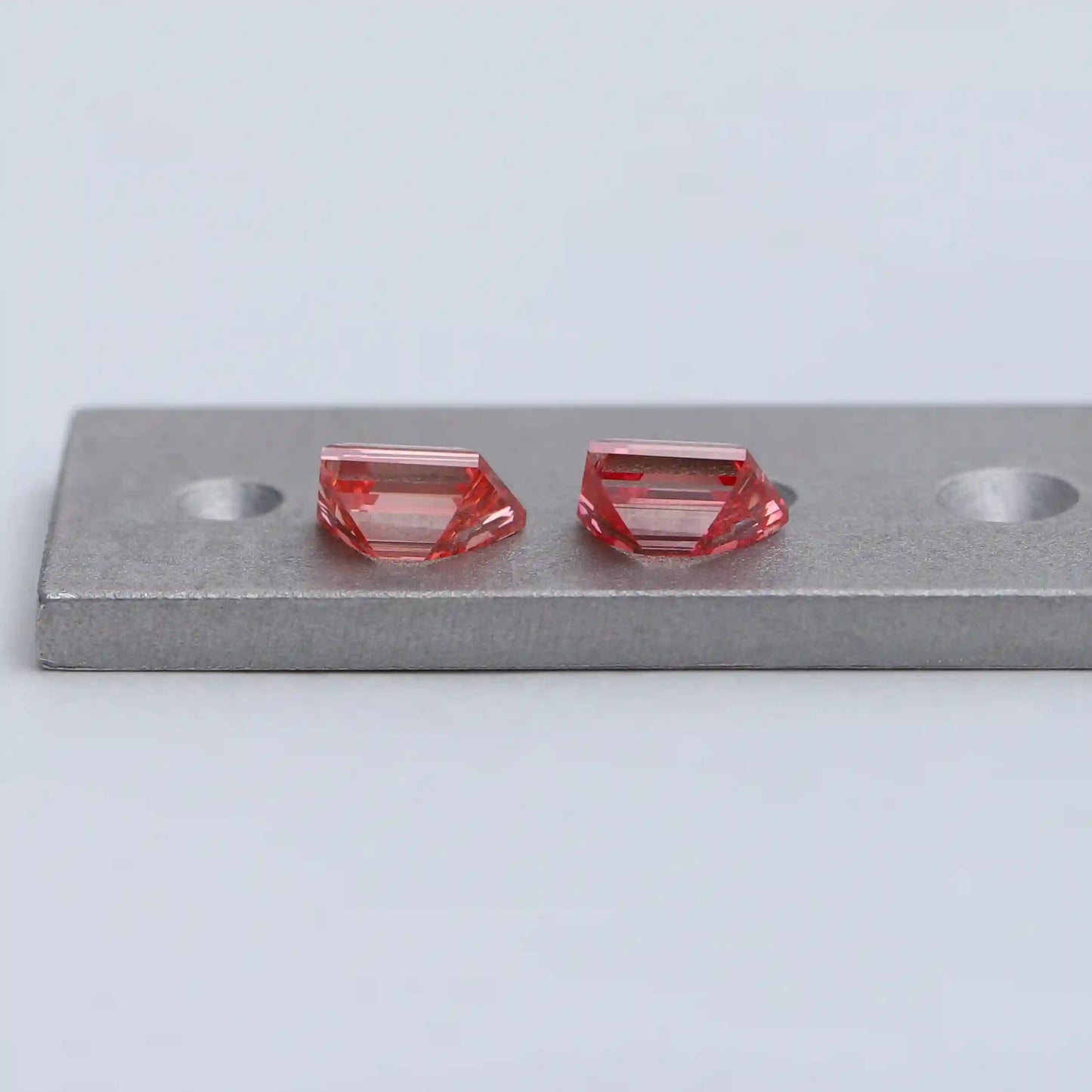 1.28 Carat  Pink Trapezoid Cut Lab Grown Diamond