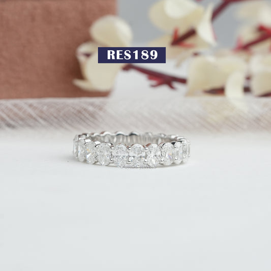 Oval Cut Eternity Band