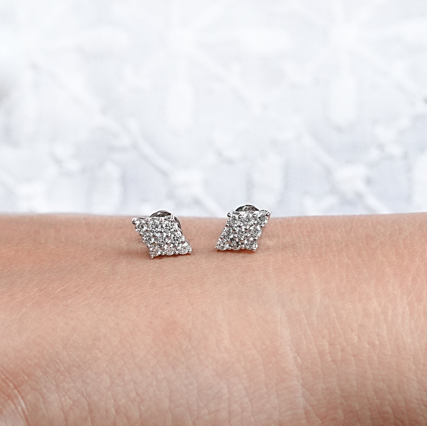 Round Cut Lab Grown Diamond Minimalist Studs