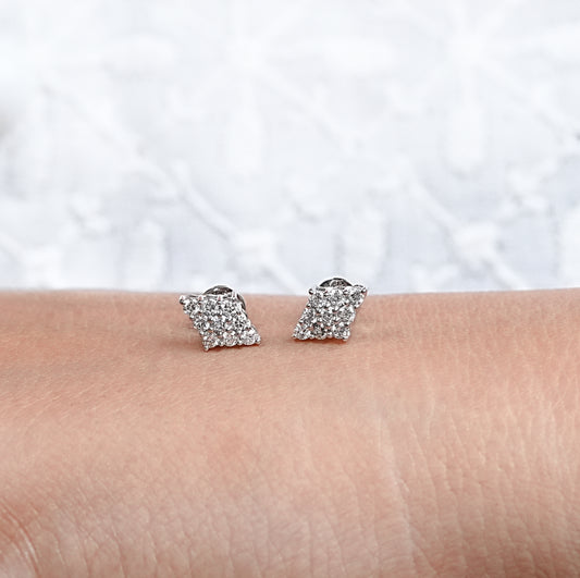 Round Cut Lab Grown Diamond Minimalist Studs