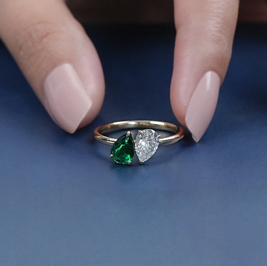 Pear Shape Solitaire Ring