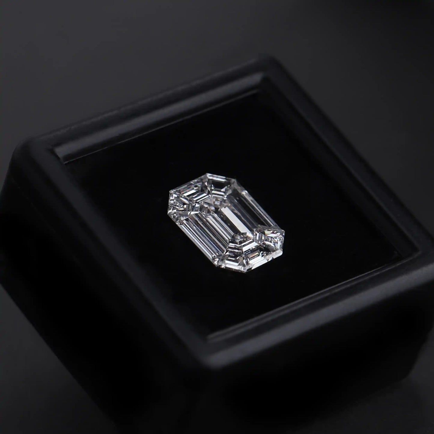 1.37 Carat Emerald Shape Pie Cut Lab Grown Diamond