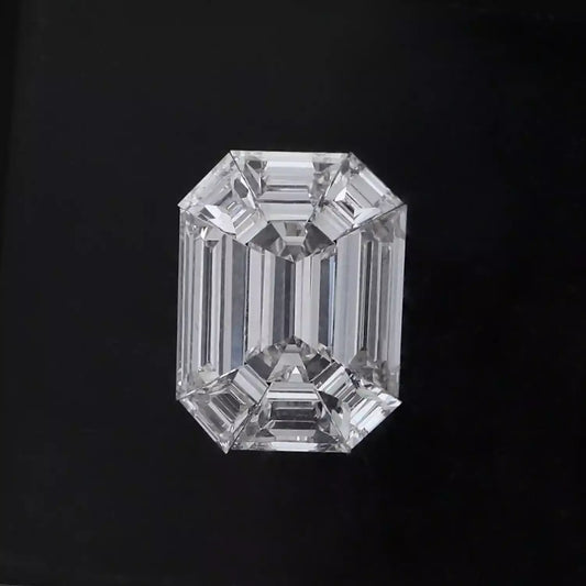 1.37 Carat Emerald Shape Pie Cut Lab Grown Diamond