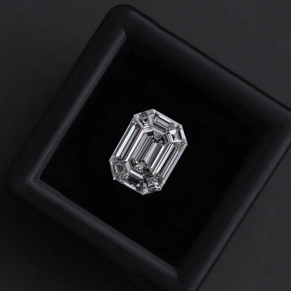 1.37 Carat Emerald Shape Pie Cut Lab Grown Diamond