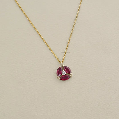 Ruby Marquise Gemstone Pendant